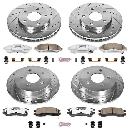 PowerStop Front & Rear Z26 Street Warrior Brake Kit | Buick Century (04-05) (K2554-26)