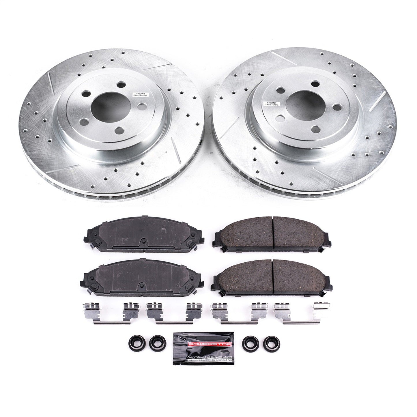 PowerStop Front Z23 Evolution Sport Brake Kit | Chrysler 300 (05-19) (K2560)
