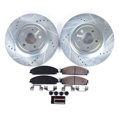 PowerStop Front Z23 Evolution Sport Brake Kit | Chrysler 300 (05-19) (K2560)