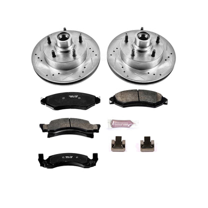 PowerStop Front Z23 Evolution Sport Brake Kit | Ford E-150 (86) (K2578)
