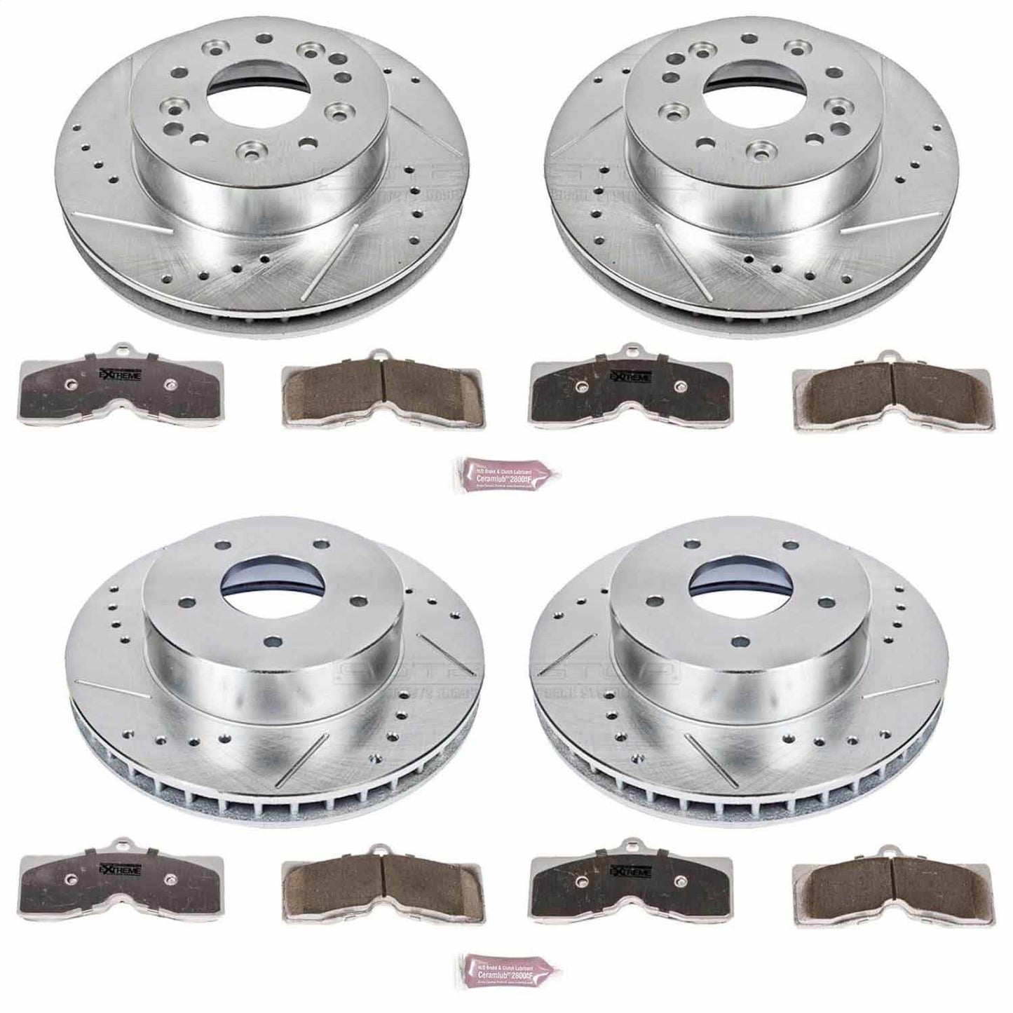 PowerStop Front & Rear Z26 Street Warrior Brake Kit | Chevrolet Corvette (63-82) (K2597-26)