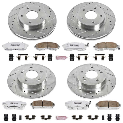 PowerStop Front & Rear Z26 Street Warrior Brake Kit | Infiniti I30 2001 (K2703-26)