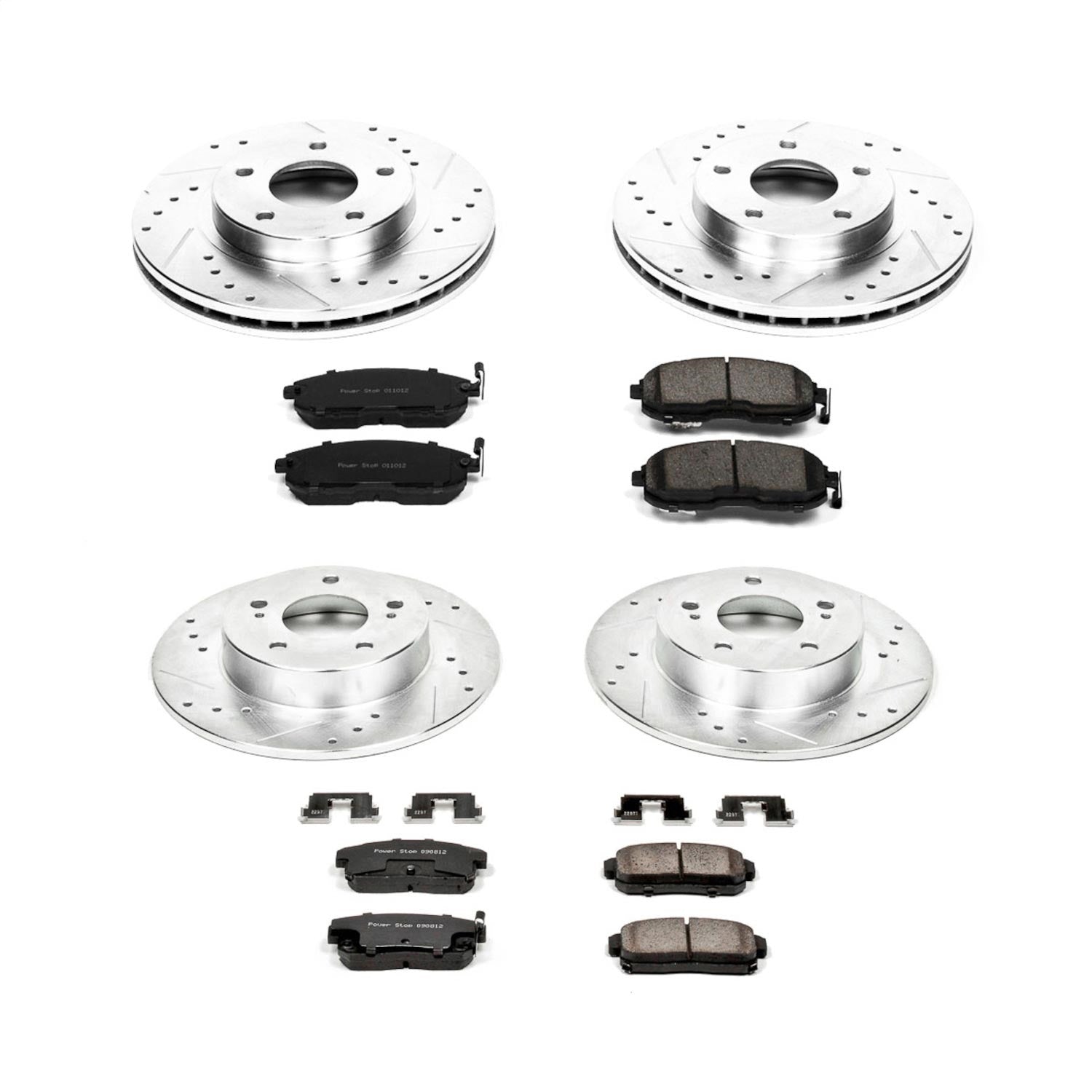 PowerStop Front & Rear Z23 Evolution Sport Brake Kit | Nissan Maxima (01) (K2705)