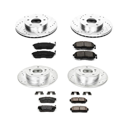 PowerStop Front & Rear Z23 Evolution Sport Brake Kit | Nissan Maxima (01) (K2705)