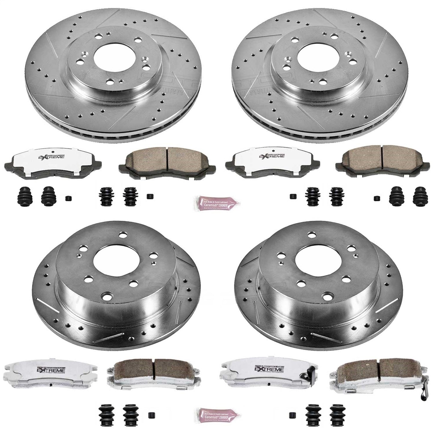 PowerStop Front & Rear Z26 Street Warrior Brake Kit | Mitsubishi Eclipse (06-12) (K2711-26)