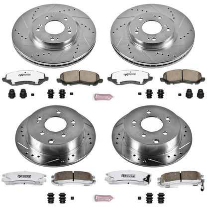 PowerStop Front & Rear Z26 Street Warrior Brake Kit | Mitsubishi Eclipse (06-12) (K2711-26)