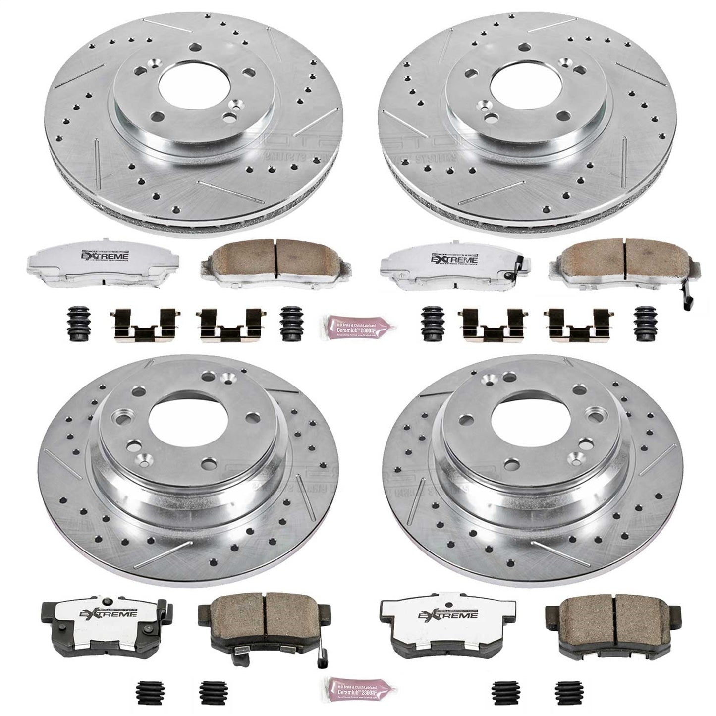 PowerStop Front & Rear Z26 Street Warrior Brake Kit | Acura RL (99-01) (K2715-26)