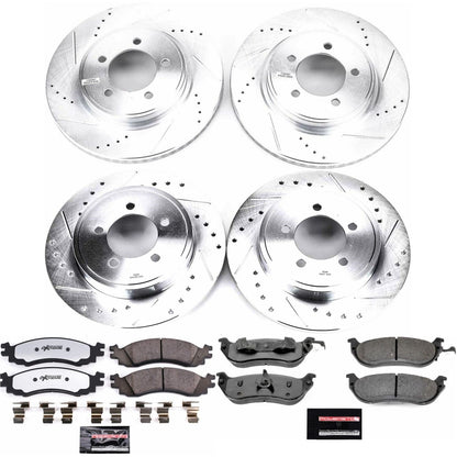 PowerStop Front & Rear Z36 Truck & Tow Brake Kit | Mercury Mountaineer (06) (K2721-36)