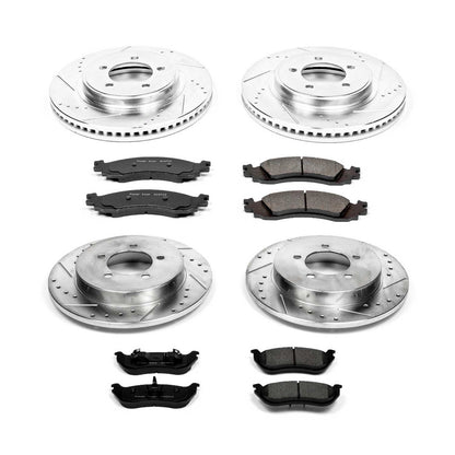 PowerStop Front & Rear Z23 Evolution Sport Brake Kit | Mercury Mountaineer (06) (K2721)