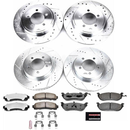PowerStop Front & Rear Z36 Truck & Tow Brake Kit | Ford Explorer (02-05) (K2722-36)