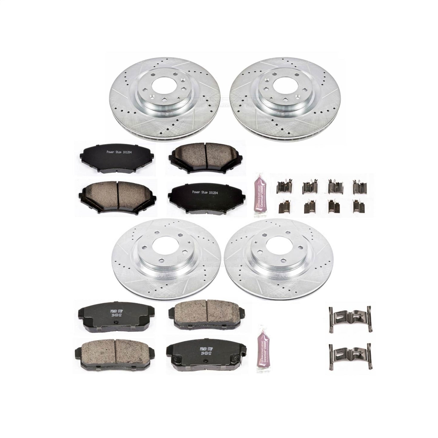 PowerStop Z23 Evolution Sport Front & Rear Brake Kit | Mazda RX-8 (04-11) (K2727)