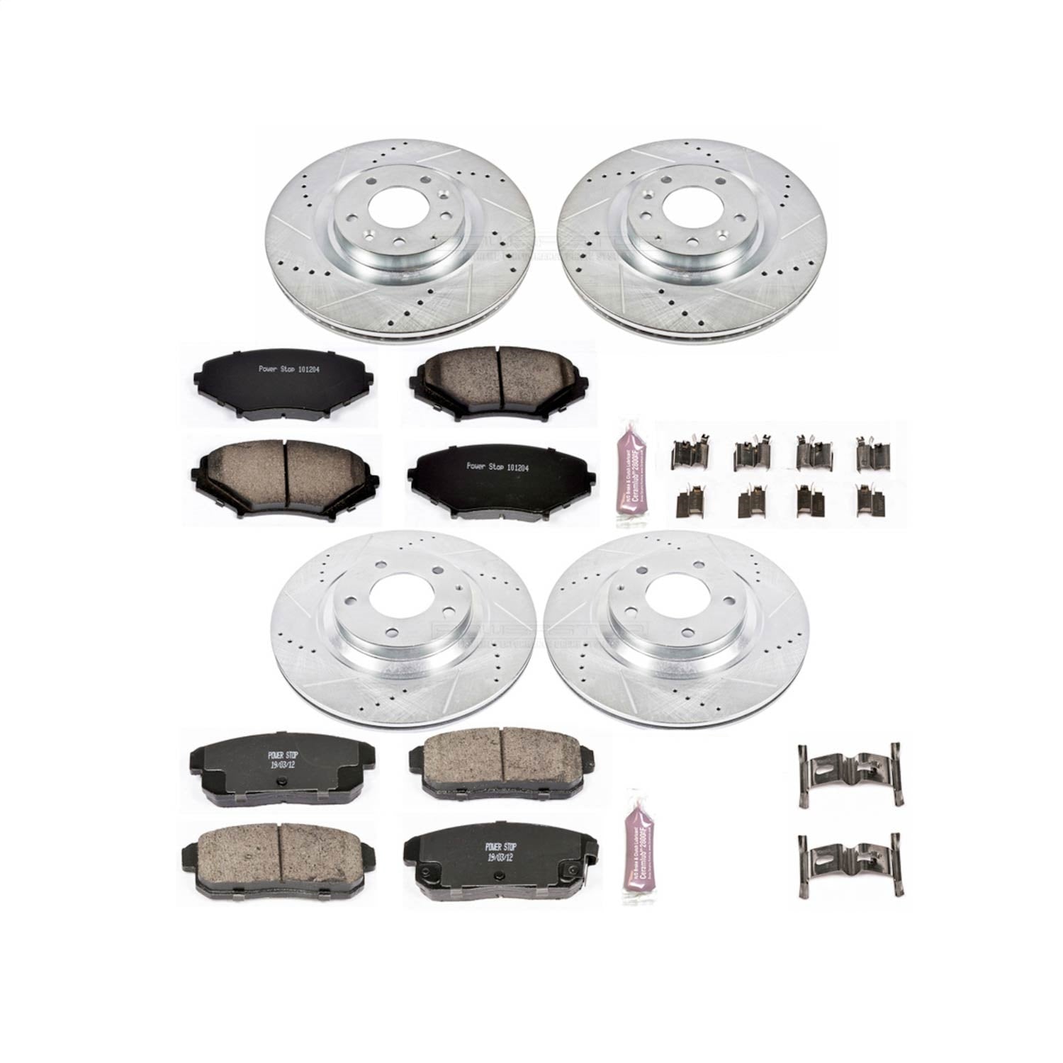 PowerStop Z23 Evolution Sport Front & Rear Brake Kit | Mazda RX-8 (04-11) (K2727)