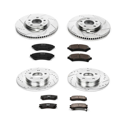 PowerStop Front & Rear Z23 Evolution Sport Brake Kit | Cadillac Seville (04) (K2733)