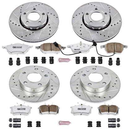 PowerStop Front & Rear Z26 Street Warrior Brake Kit | Audi A4 (02-04) (K2741-26)