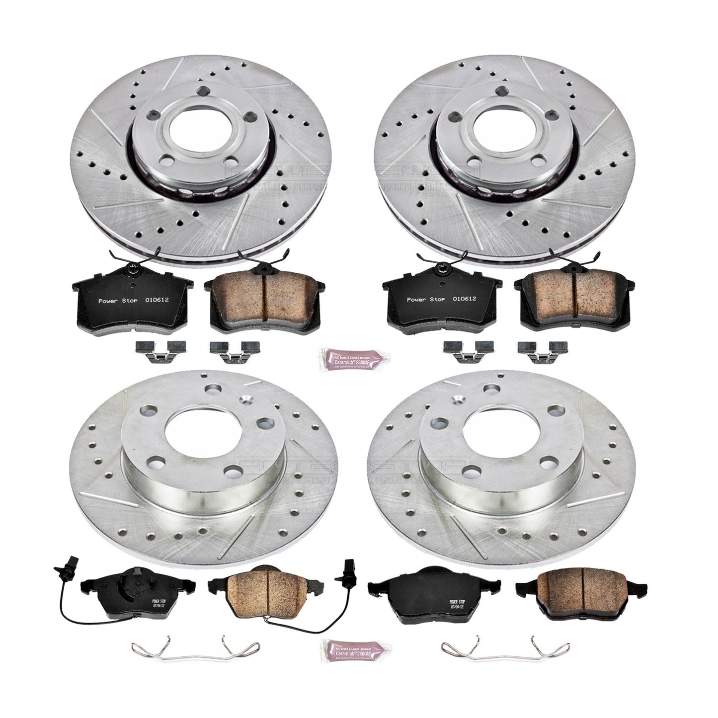 PowerStop Front & Rear Z23 Evolution Sport Brake Kit | Audi A4 (02-04) (K2741)