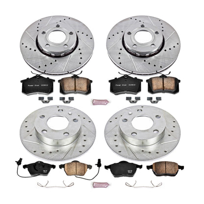 PowerStop Front & Rear Z23 Evolution Sport Brake Kit | Audi A4 (02-04) (K2741)