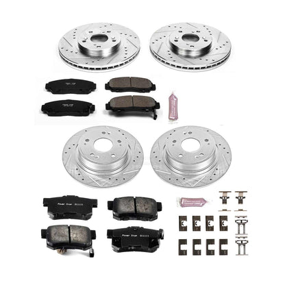 PowerStop Front & Rear Z23 Evolution Sport Brake Kit | Honda Accord (06-07) (K2743)