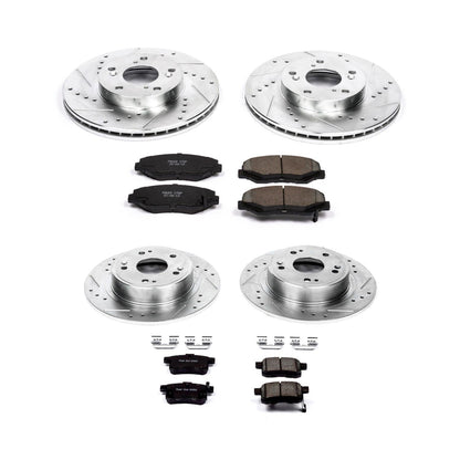 PowerStop Front & Rear Z23 Evolution Sport Brake Kit | Honda Accord (08-10) (K2744)