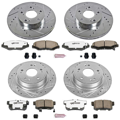 PowerStop Front & Rear Z26 Street Warrior Brake Kit | Honda Accord (05) (K2745-26)
