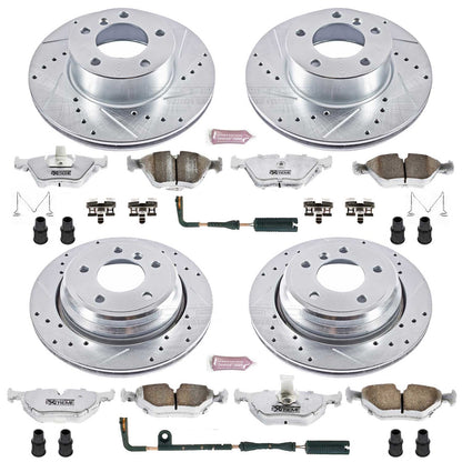 PowerStop Front & Rear Z26 Street Warrior Brake Kit | BMW 525i (01-03) (K2746-26)