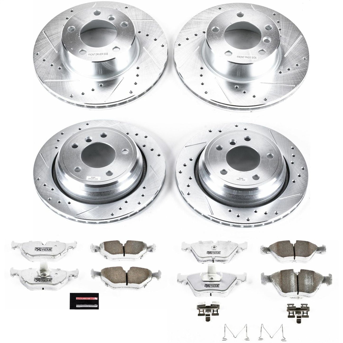 PowerStop Front & Rear Z26 Street Warrior Brake Kit | BMW 525i (01-03) (K2747-26)