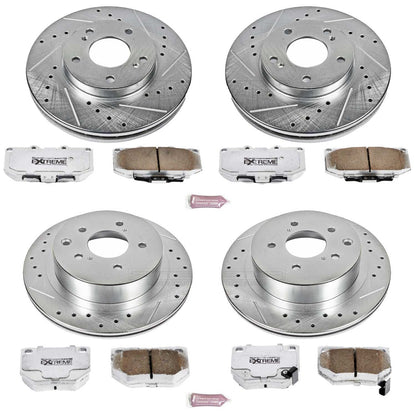 PowerStop Front & Rear Z26 Street Warrior Brake Kit | Nissan 300ZX (89-96) (K2754-26)