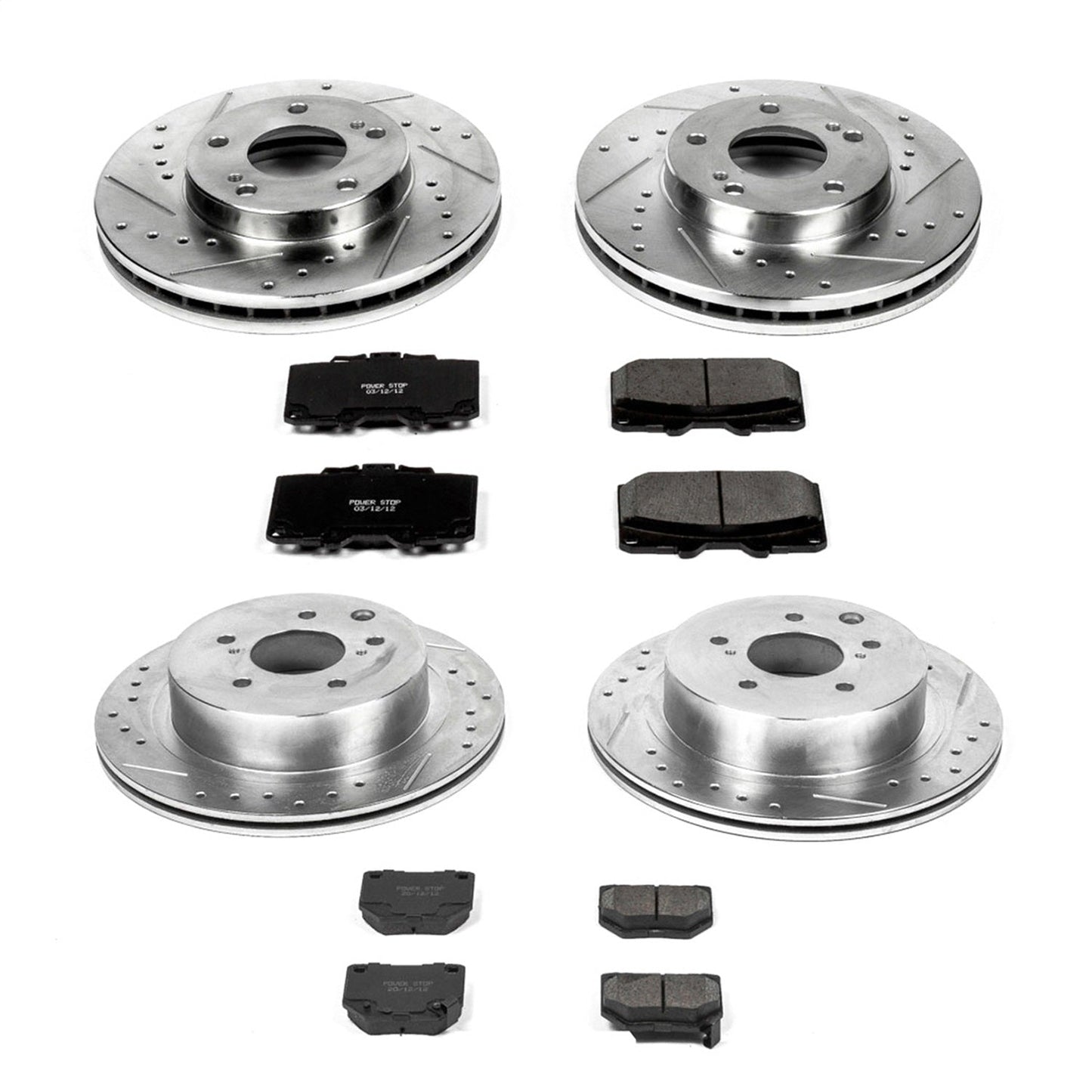 PowerStop Front & Rear Z23 Evolution Sport Brake Kit | Nissan 300ZX (89-96) (K2754)
