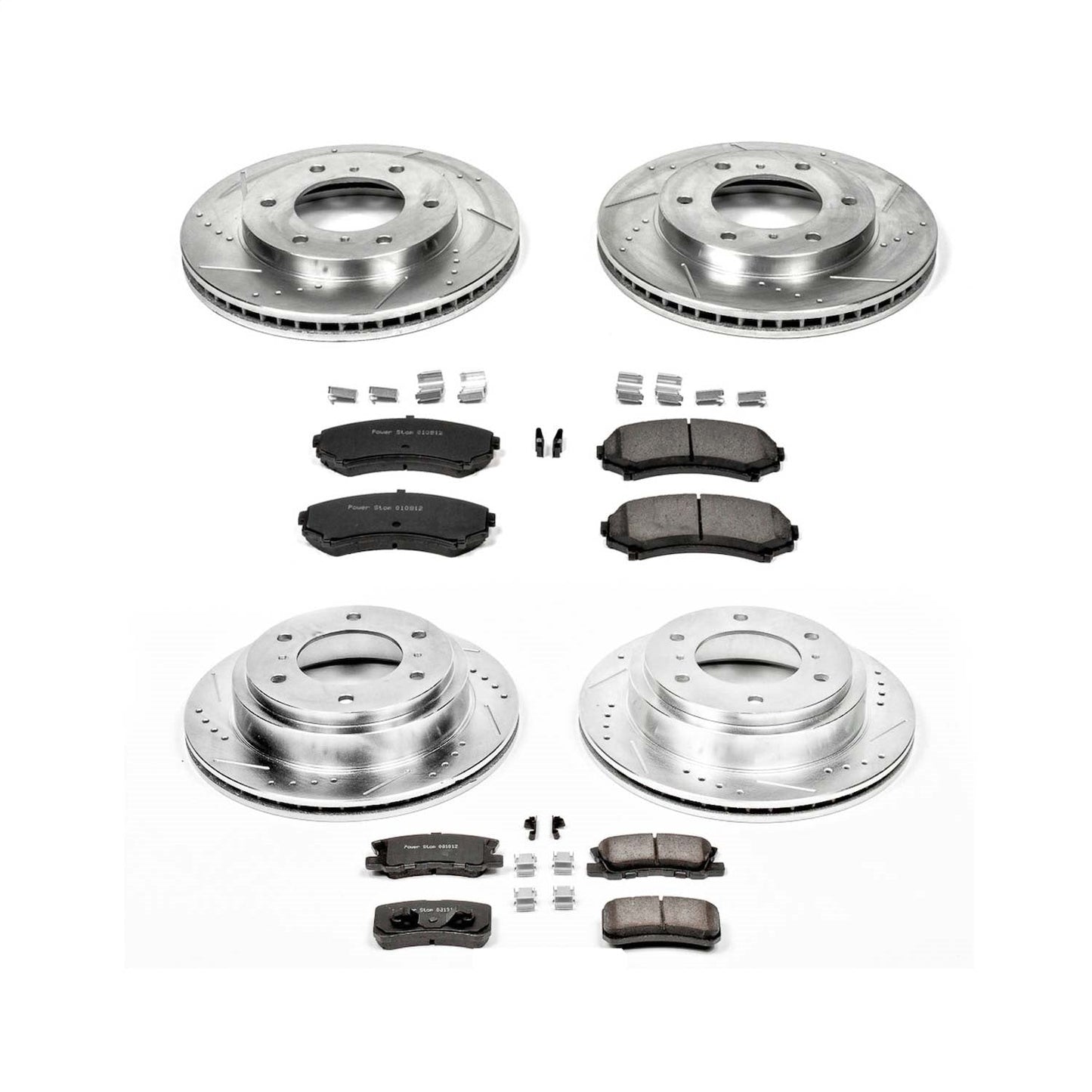 PowerStop Front & Rear Z23 Evolution Sport Brake Kit | Mitsubishi Montero (01-06) (K2755)