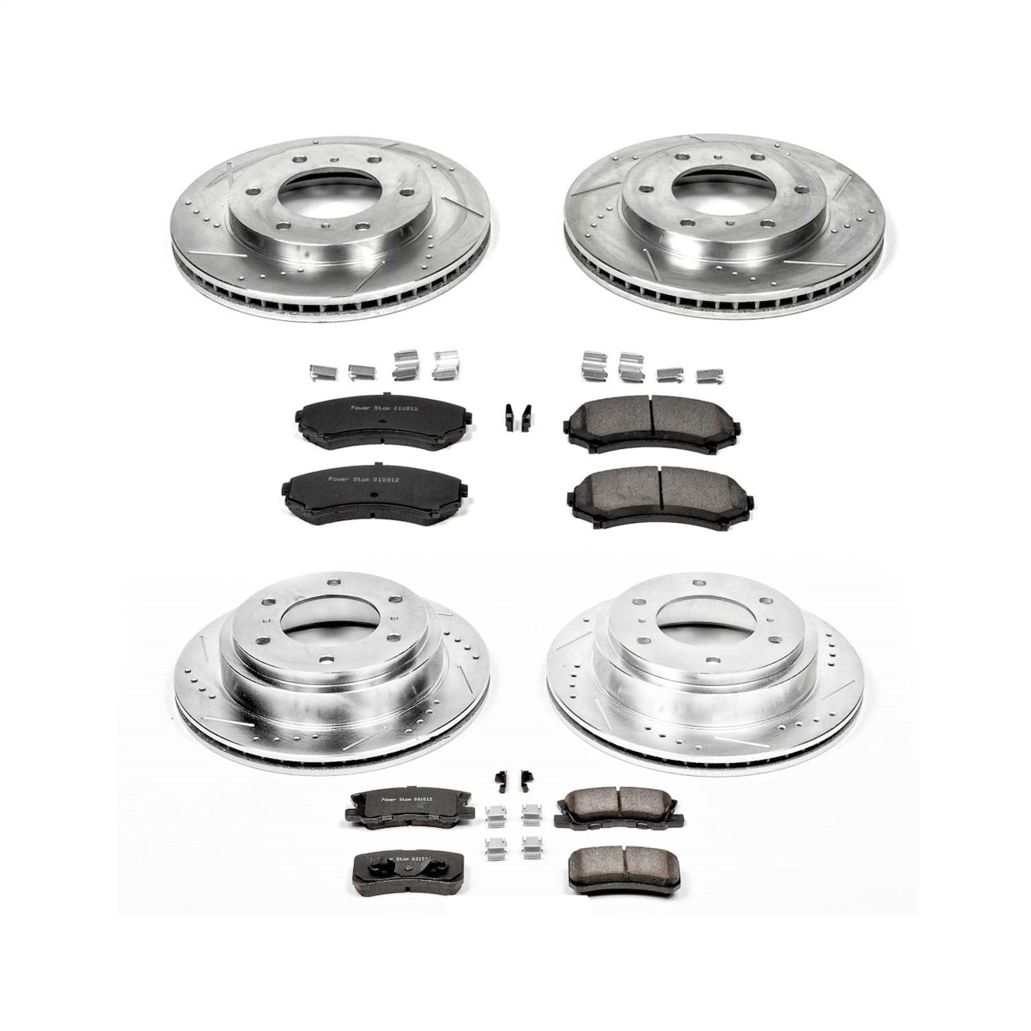 PowerStop Front & Rear Z23 Evolution Sport Brake Kit | Mitsubishi Montero (01-06) (K2755)