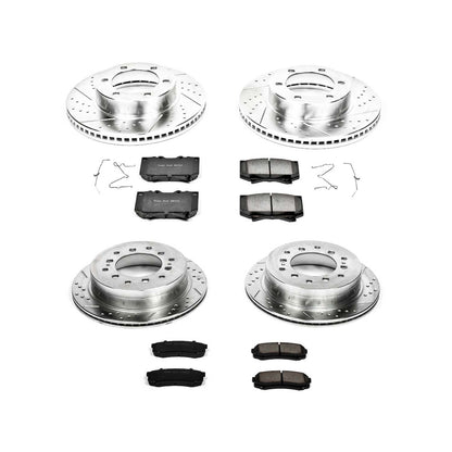 PowerStop Front & Rear Z23 Evolution Sport Brake Kit | Toyota Sequoia (01-02) (K2756)