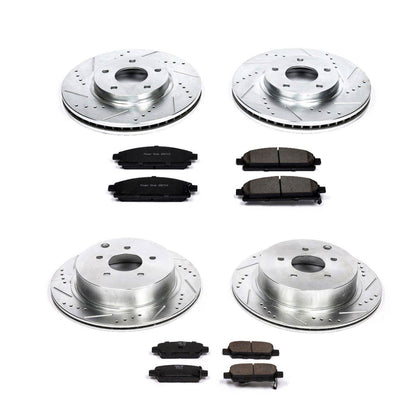 PowerStop Front & Rear Z23 Evolution Sport Brake Kit | Nissan Quest (04-09) (K2766)
