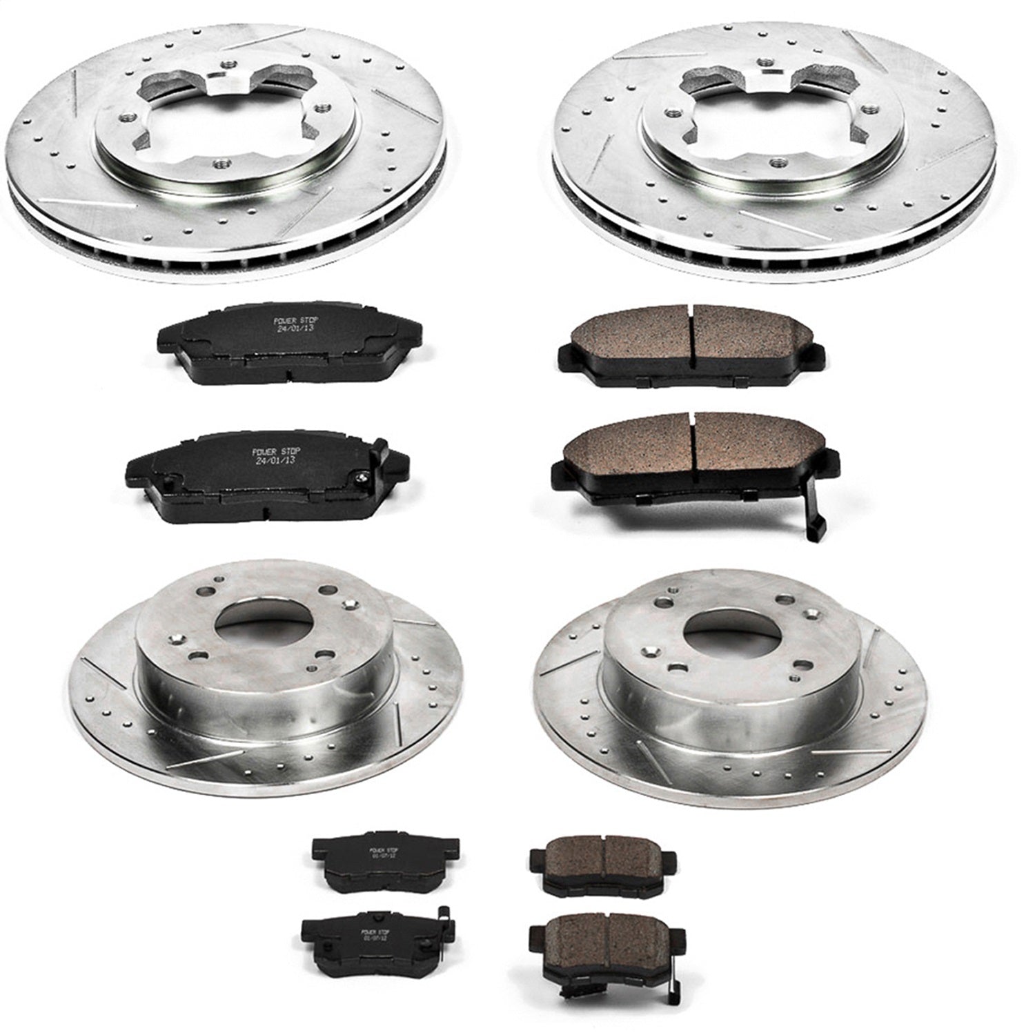 PowerStop Front & Rear Z23 Evolution Sport Brake Kit | Honda Accord (91-93) (K2773)