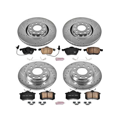 PowerStop Front & Rear Z23 Evolution Sport Brake Kit | Audi A4 (02-05) (K2777)