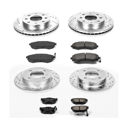 PowerStop Front & Rear Z23 Evolution Sport Brake Kit | Hyundai Elantra (98-01) (K2778)