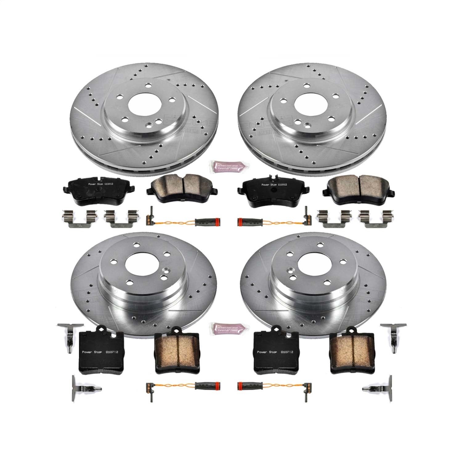 PowerStop Front & Rear Z23 Evolution Brake Kit | Mercedes-Benz C230 (2003) (K2783)