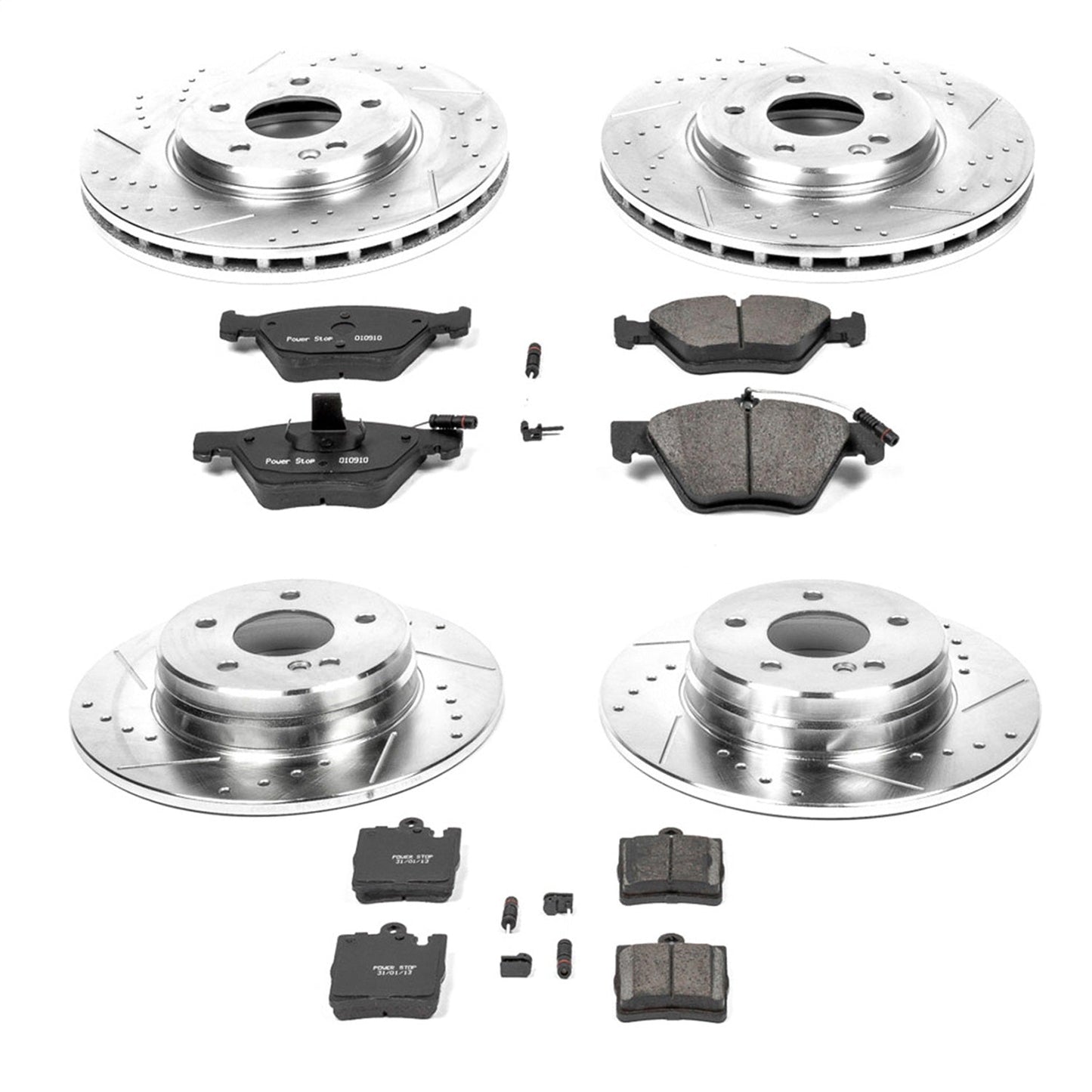 PowerStop Front & Rear Z23 Evolution Sport Brake Kit | Mercedes-Benz E430 (01-02) (K2790)