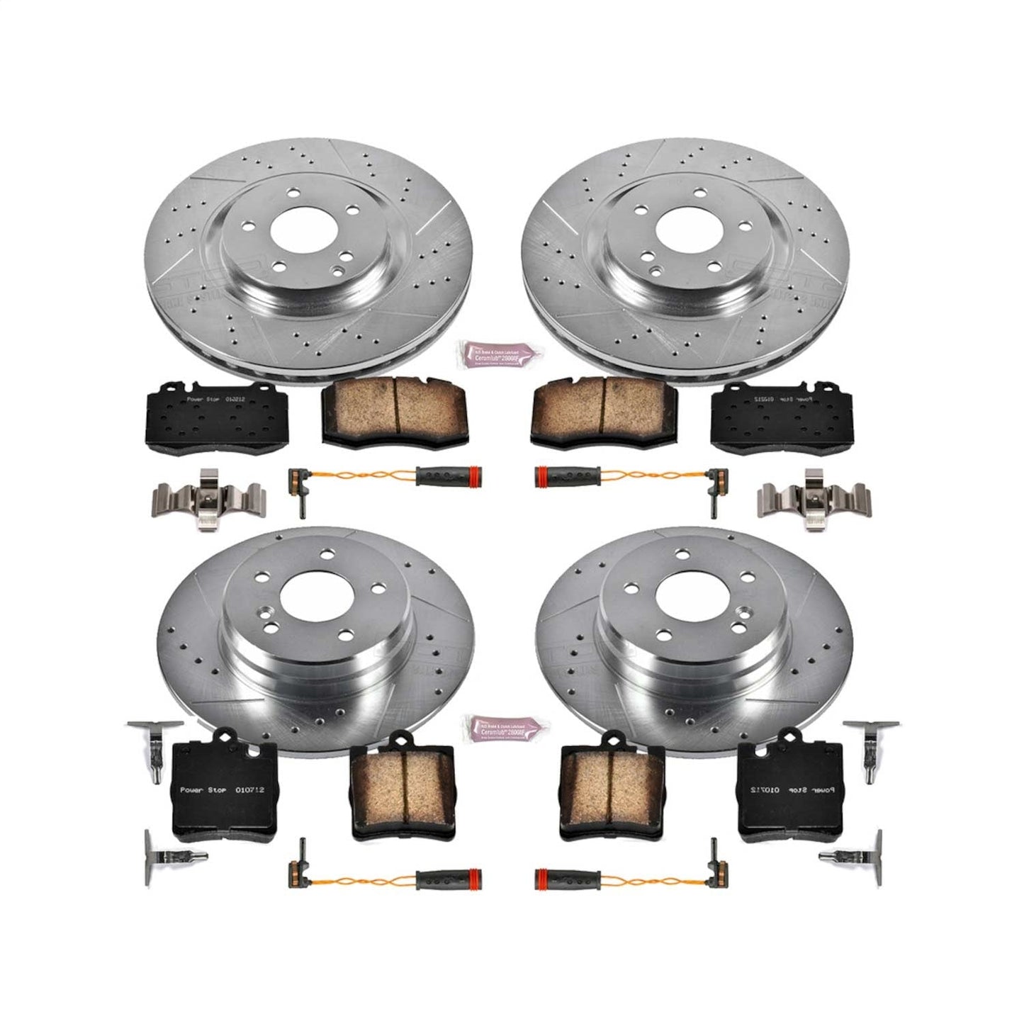 PowerStop Front & Rear Z23 Evolution Brake Kit | Mercedes-Benz C230 (04) (K2791)