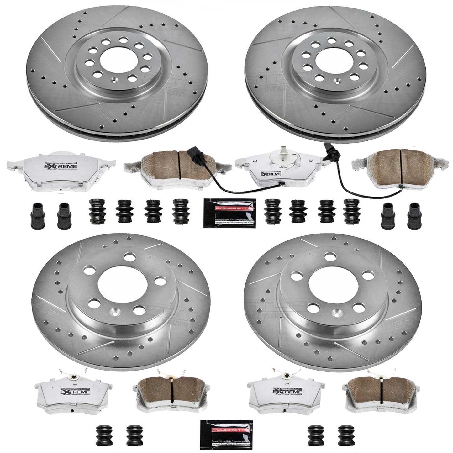 PowerStop Z26 Street Warrior Front & Rear Brake Kit | Audi TT Quattro (00-06) (K2795-26)