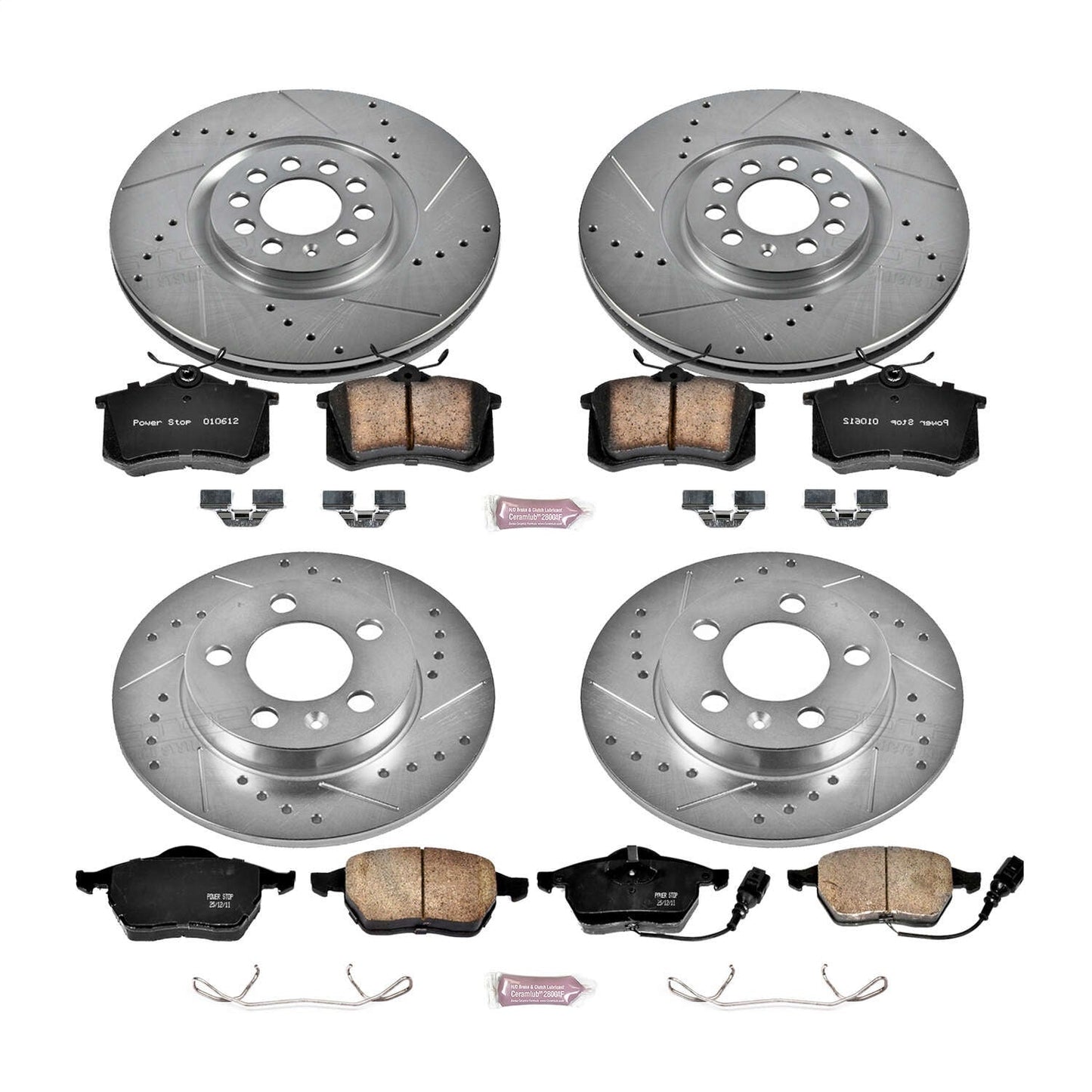 PowerStop Z23 Evolution Sport Front & Rear Brake Kit | Audi TT Quattro (00-06) (K2795)