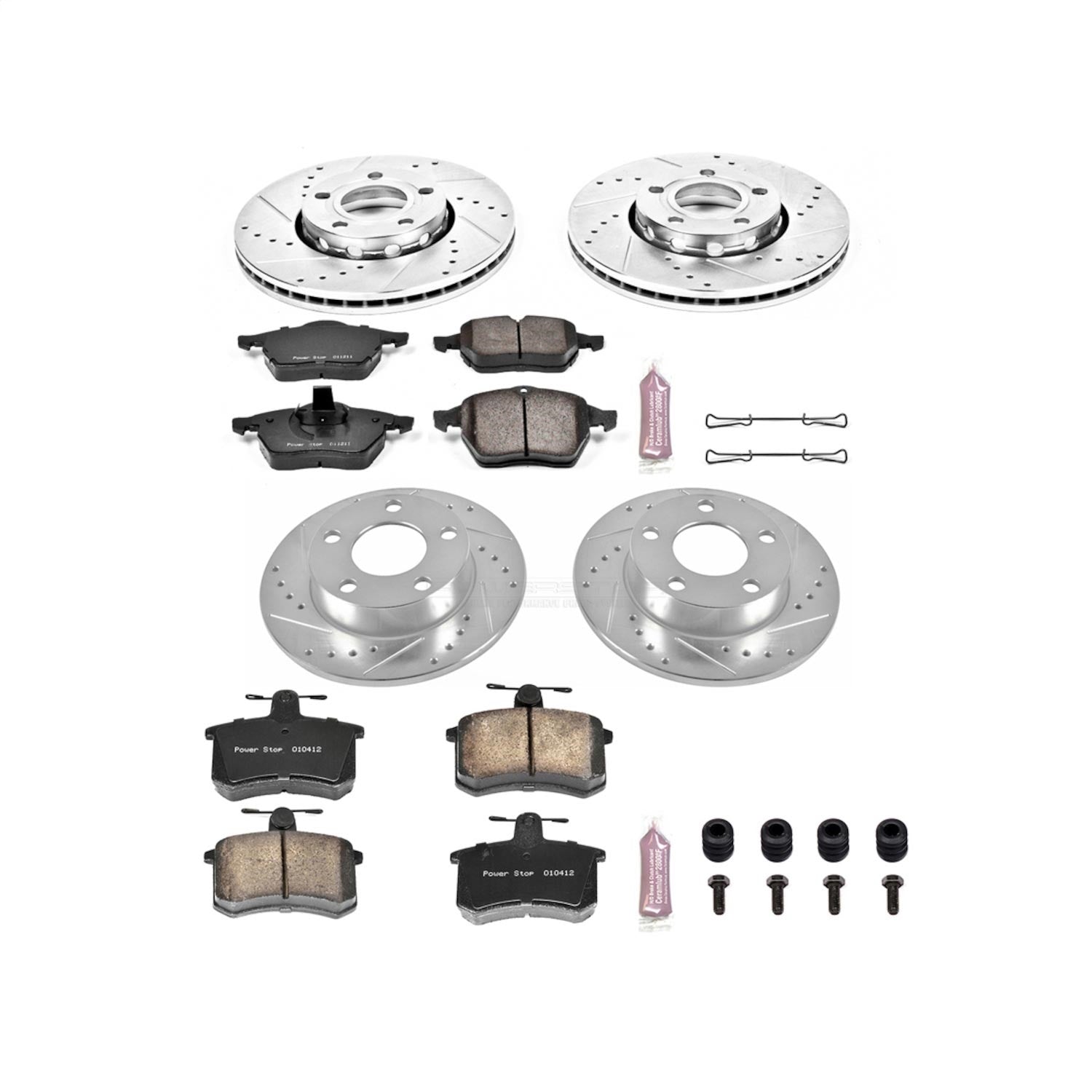 PowerStop Front & Rear Z23 Evolution Sport Brake Kit | Audi A4 Quattro (96-98) (K2799)