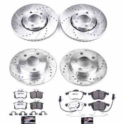 PowerStop Front & Rear Z26 Street Warrior Brake Kit | Volkswagen Passat (99-05) (K2800-26)