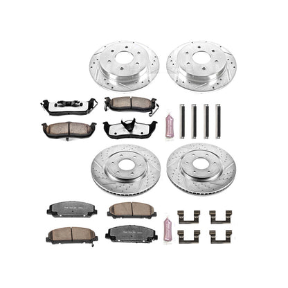 PowerStop Front & Rear Z36 Truck & Tow Brake Kit | Infiniti QX56 (06-07) (K2804-36)