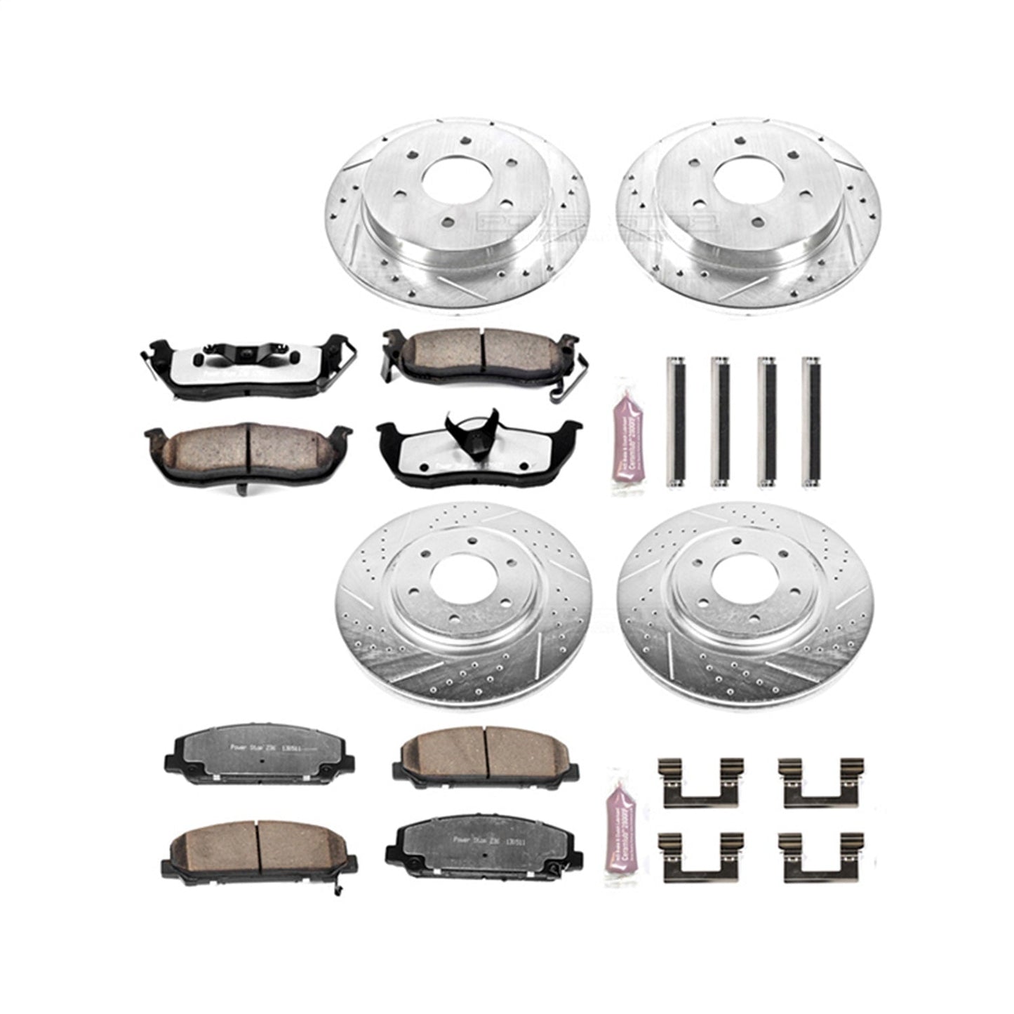 PowerStop Front & Rear Z36 Truck & Tow Brake Kit | Infiniti QX56 (08-10) (K2805-36)