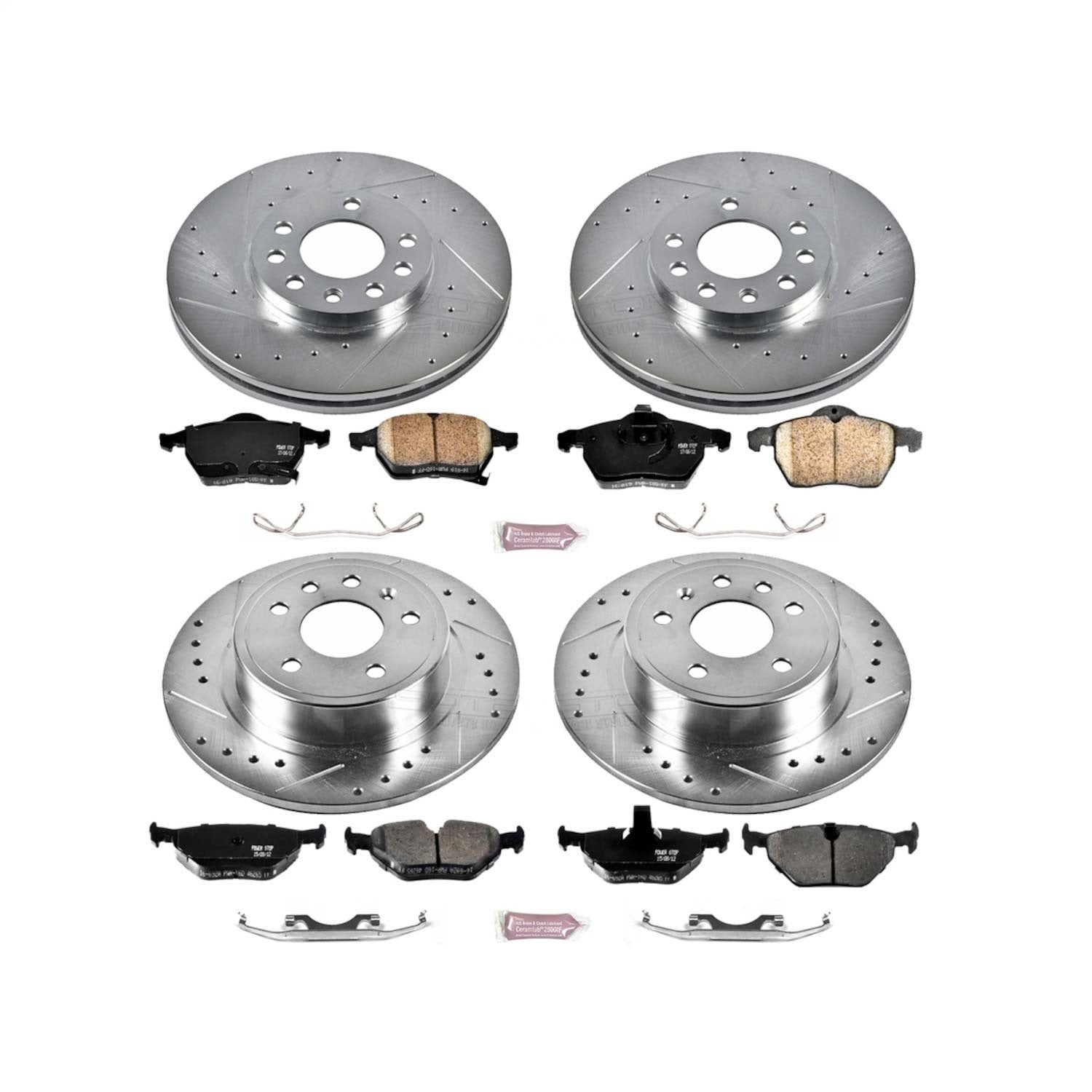 PowerStop Front & Rear Z23 Evolution Sport Brake Kit | Saab 9-5 (99-06) (K2808)