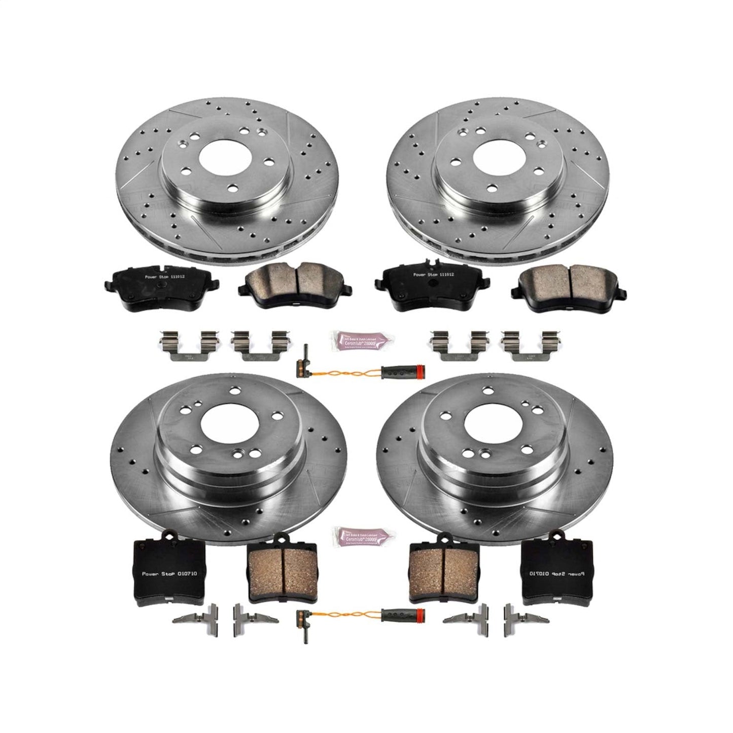 PowerStop Z23 Evolution Sport Front & Rear Brake Kit | Mercedes-Benz C230 (02-05) (K2812)