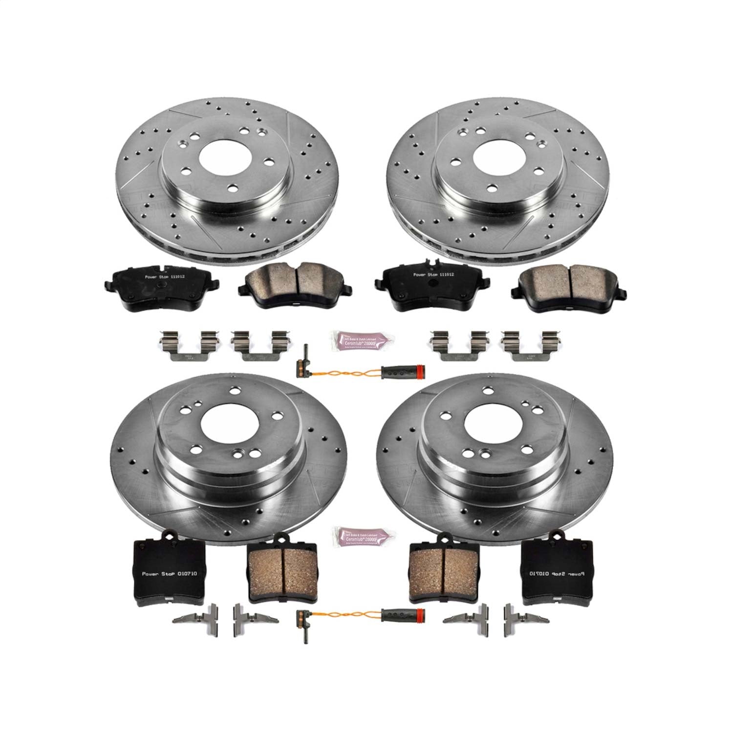 PowerStop Z23 Evolution Sport Front & Rear Brake Kit | Mercedes-Benz C230 (02-05) (K2812)