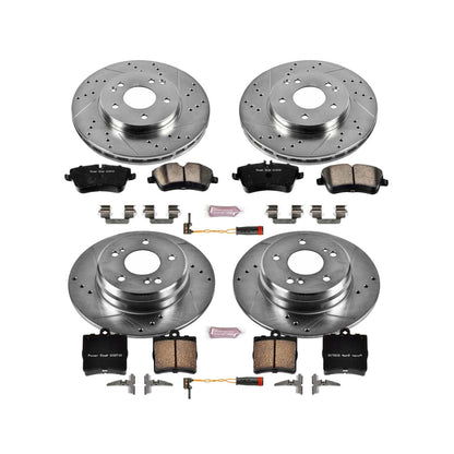 PowerStop Z23 Evolution Sport Front & Rear Brake Kit | Mercedes-Benz C230 (02-05) (K2812)