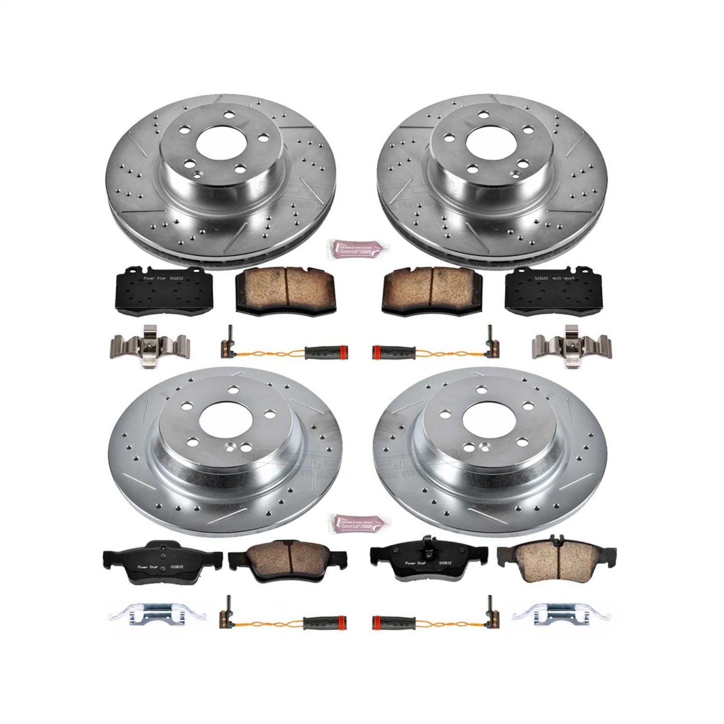 PowerStop Front & Rear Z23 Evolution Sport Brake Kit | Mercedes-Benz S350 (06) (K2817)