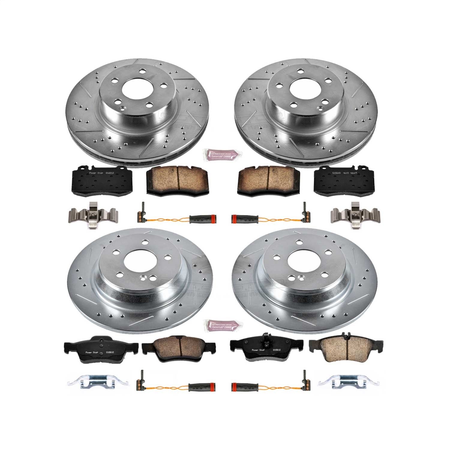 PowerStop Front & Rear Z23 Evolution Sport Brake Kit | Mercedes-Benz S350 (06) (K2817)