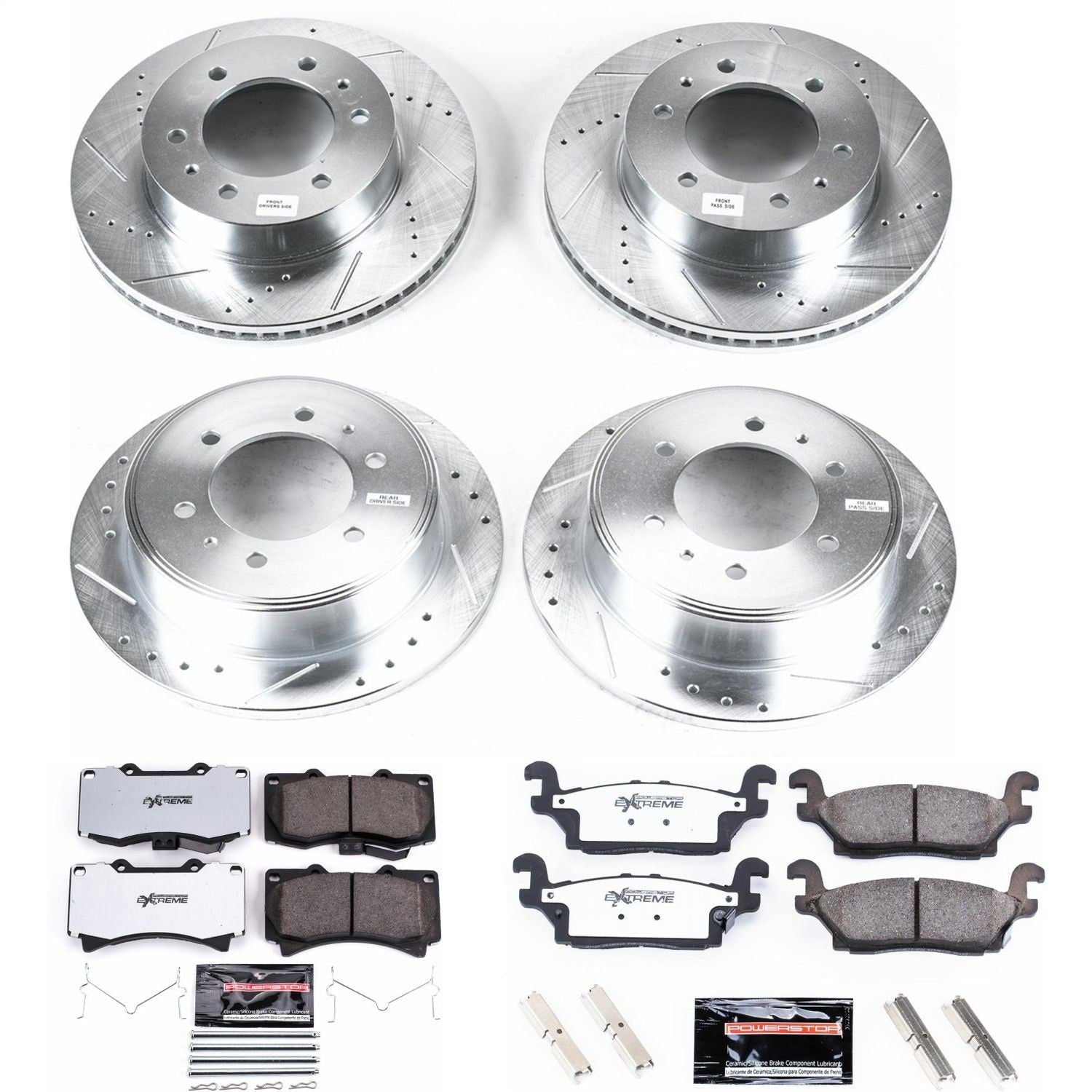 PowerStop Front & Rear Z36 Truck & Tow Brake Kit | Hummer H3 (06-10) (K2820-36)